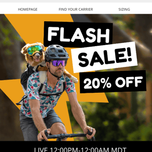 20% OFF FLASH SALE