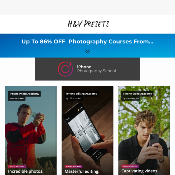 📸 86% OFF Photography Courses 🚩