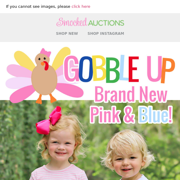 Gobble Up New Pink & Blue! 🦃