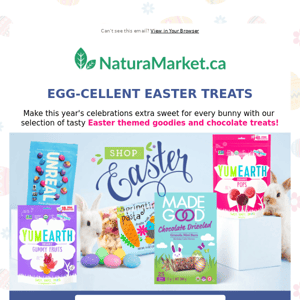 Shop Egg-cellent 🐣 Eater Treats & Get a Free Chocolate 🍫 with $100+ Order