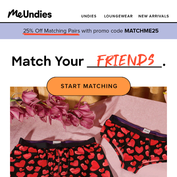 MeUndies Valentine's Day Prints Available Now + Coupon! - Hello