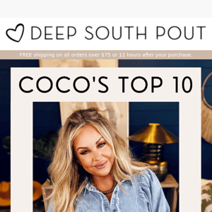 Coco's Top Picks 😍