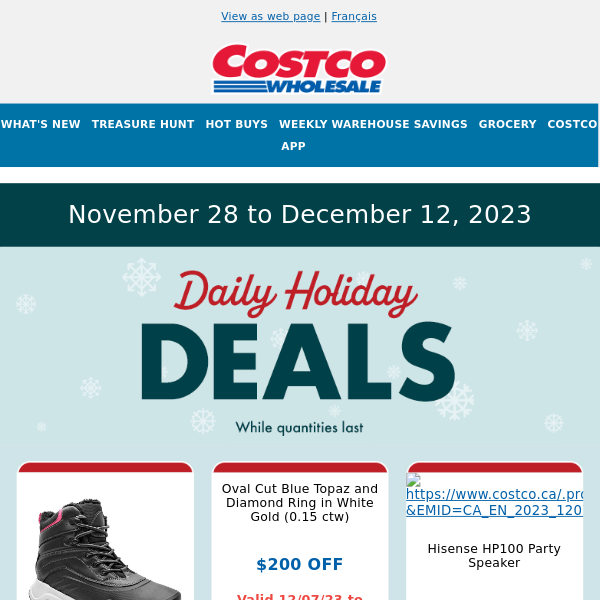 Unwrap day 10 deals — Daily Holiday Deals continue on Costco.ca!