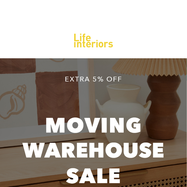 Moving Warehouse Sale! 🚚