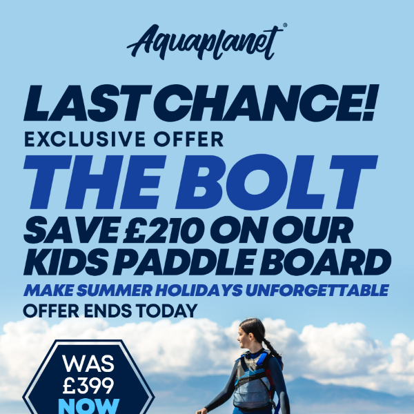 Exclusive Offer! Last Chance To Get The Bolt For £189