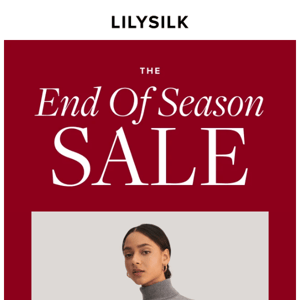 Hurry! The End of Season Sale