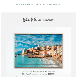 20% Off ALL Metal Prints