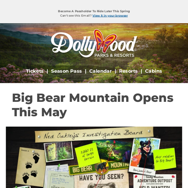 Big Bear Mountain Opens This May!