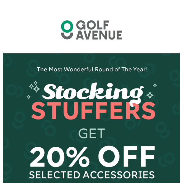 Avoid the scramble, shop  stocking stuffers at 20% off now!