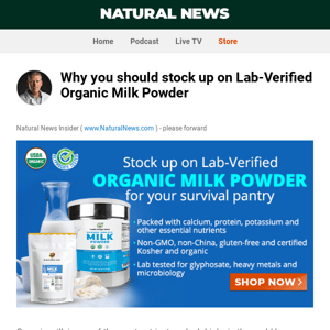 Why you should stock up on Lab-Verified Organic Milk Powder