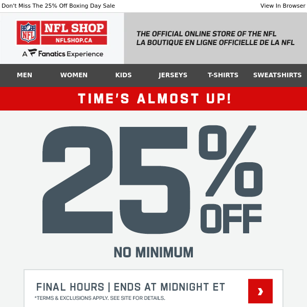 Final Hours --> 25% Off Is Ending