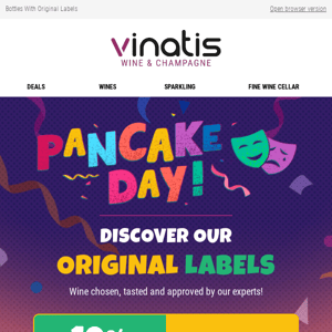 Pancake Day Wine Offers! Extra -10%!