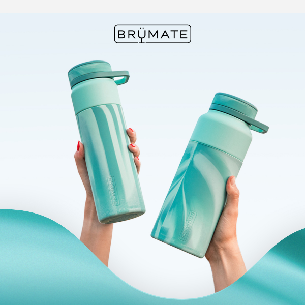 BruMate's Rotera Water Bottle Twists Open