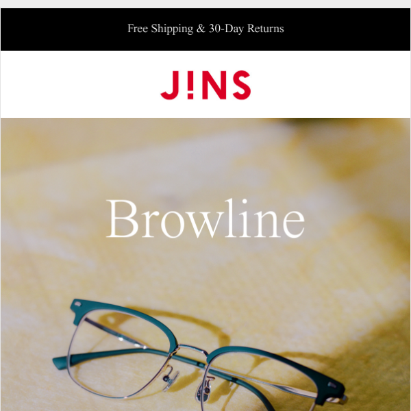 Discover New Old-World Style Frames at JINS - Free Shipping & 30-Day Returns