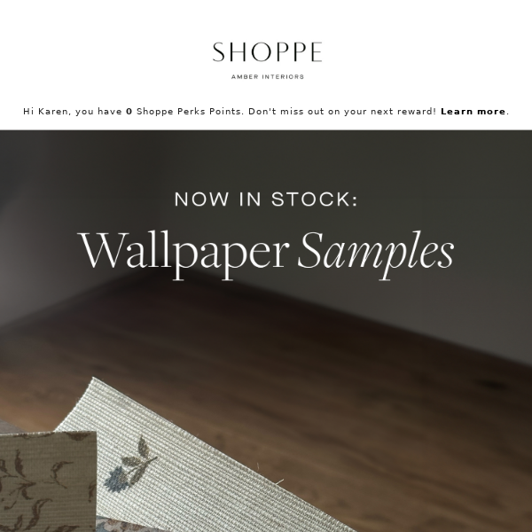 Now in Stock: Wallpaper Samples