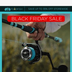 Up to 40% off Fishing Gear 🎣