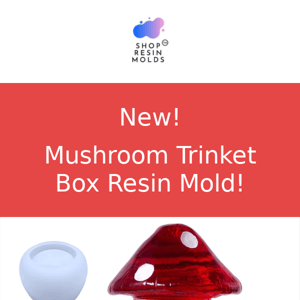 🍄 It's Here!!! Mushroom Trinket Box Resin Mold!
