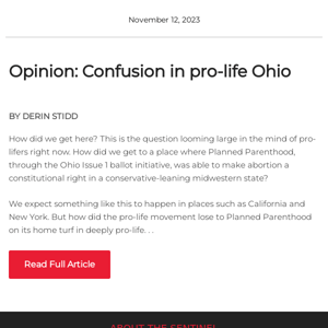 Confusion on the ground in pro-life Ohio