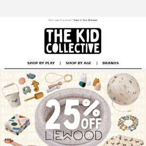 25% OFF ALL LIEWOOD 🤩