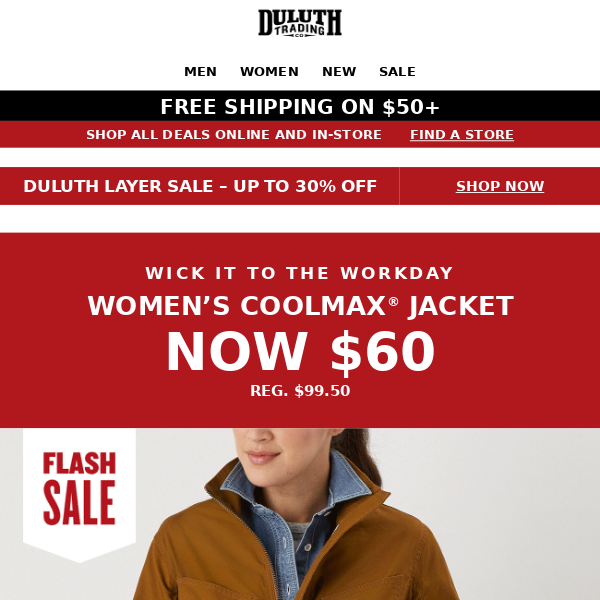 $60 Women's COOLMAX Jacket! - Duluth Trading Company