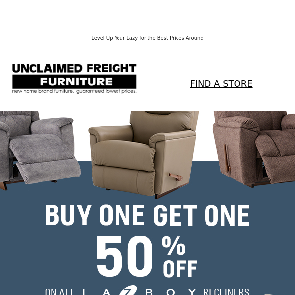 BOGO 50% Off ALL La-Z-Boy Recliners