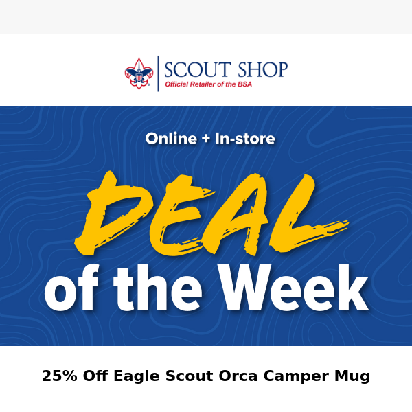 Limited Time—Save 25% on Eagle Scout Orca Camper Mug!