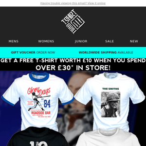 Rare Music T-Shirts - From Only £9.99ea!