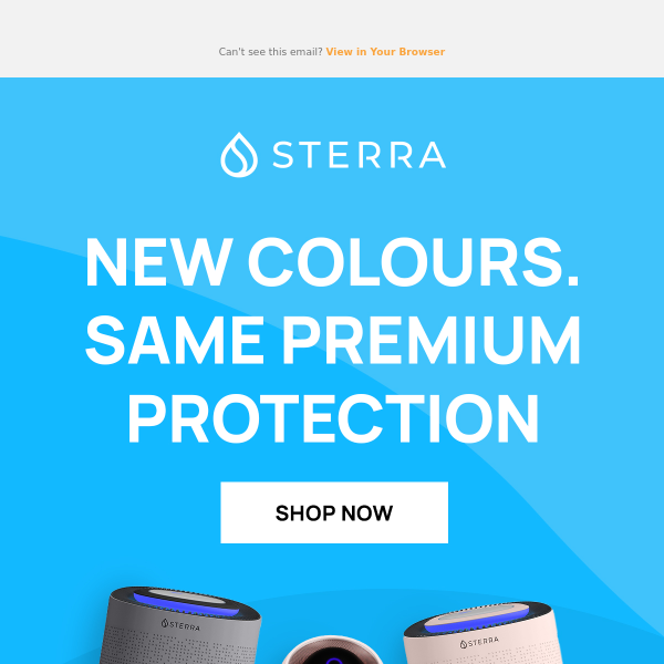 JUST IN: New air purifier colours!