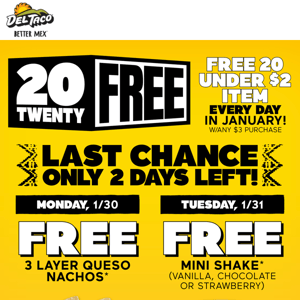 ⏰ Last chance to cash in on 20 Twenty FREE