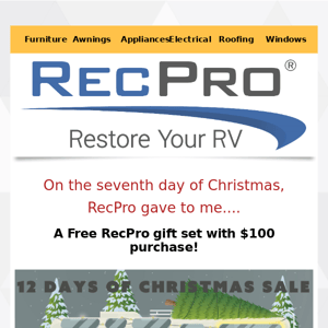 🎶 On the seventh day of Christmas RecPro gave to me...