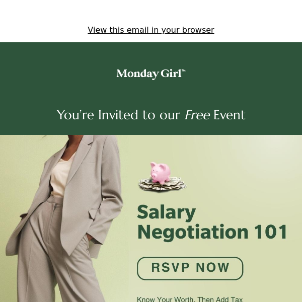 Free Event: Salary Negotiation 101 💸