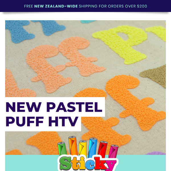 All New Pastel Puff HTV - Now In Stock