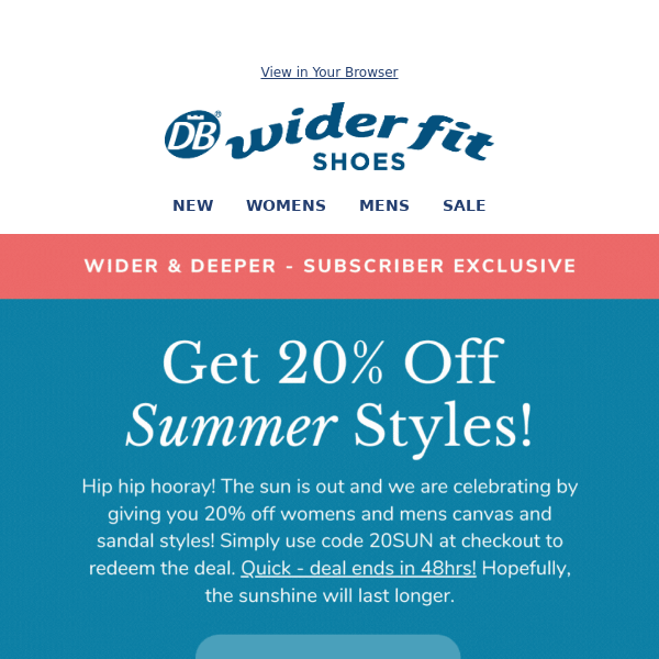 Get 20% off summer styles! ⏰