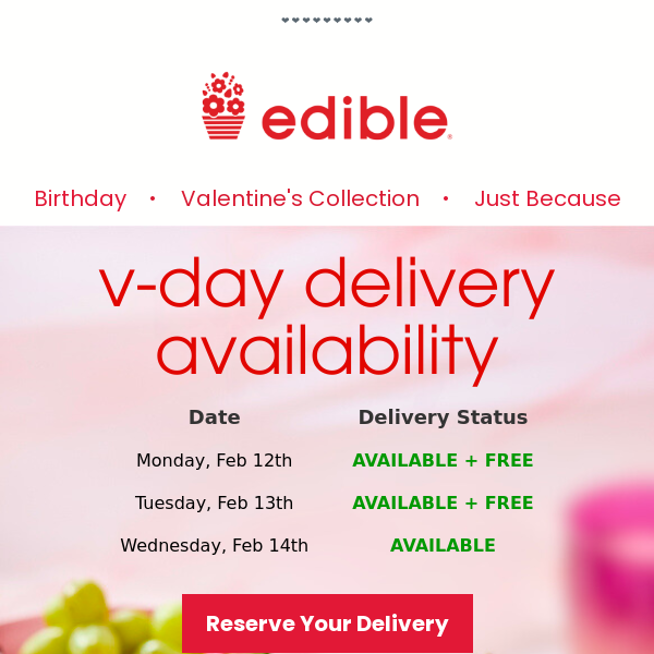 UPDATE: Valentine's Delivery Still Available