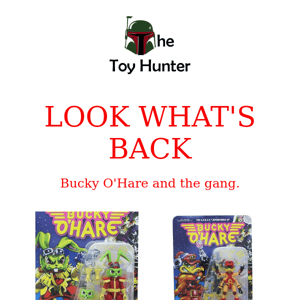 Exclusive deal on the retsocked Bucky O'Hare action figure!