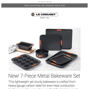 Introducing the New 7-Piece Metal Bakeware Set