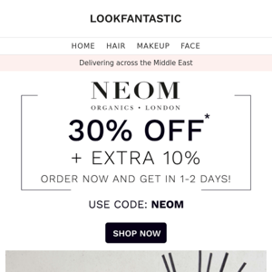 🥰 NEOM: 30% Off + EXTRA 10% 🥰