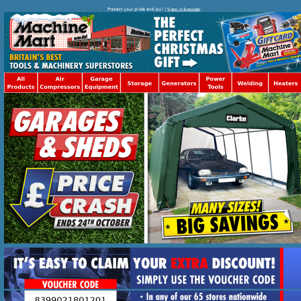 Garages Price Crash Now On! Save £££s