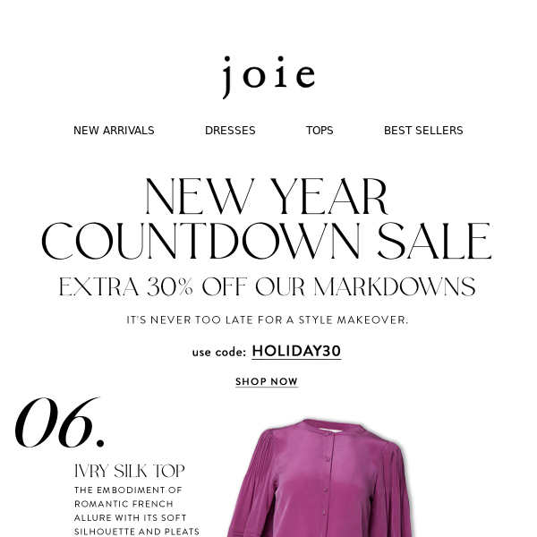 New Year Countdown Sale Is Here