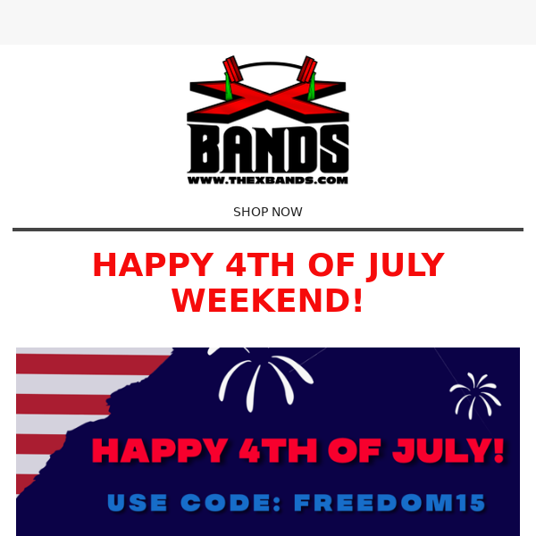 Celebrate with 4th of July Savings from The X Bands!