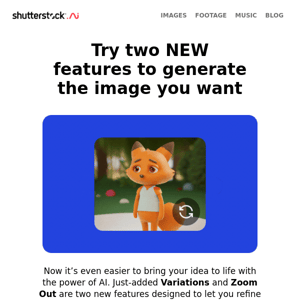 NEW! Refine your AI-generated images with a single click