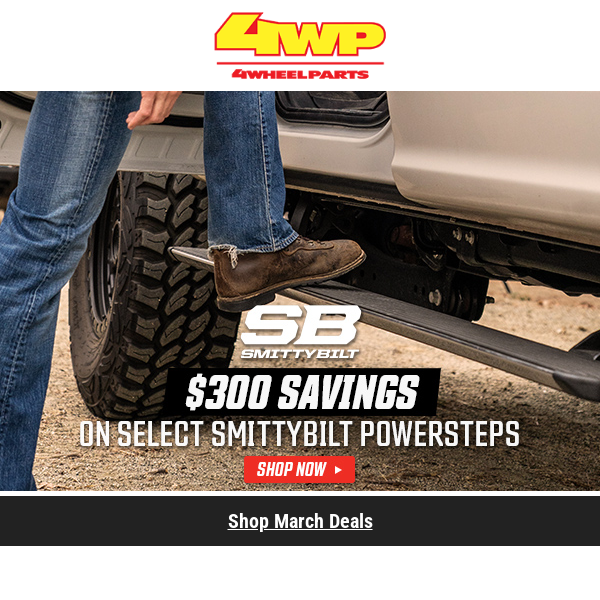 🔥 Hot Deal Alert! $300 Off Smittybilt Powersteps - Ends Sunday! Act Now! 