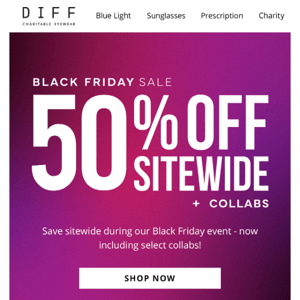 Don't Miss 50% Off Black Friday Savings!