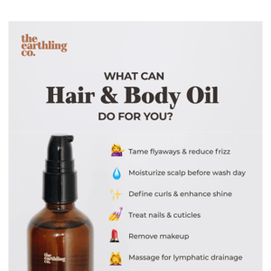 Make Hair & Body Oil work for you