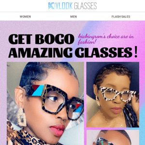 Get BOGO Amazing Glasses! 👉kiakingrom's choice are in fashion!