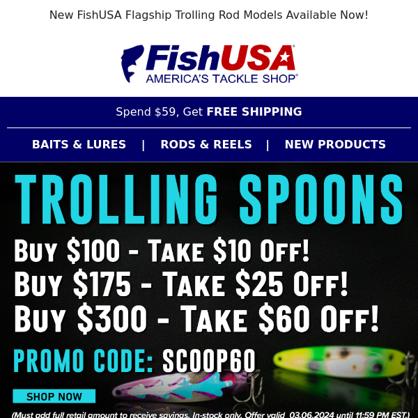 Stock Up on Trolling Spoons, Buy More Save More!