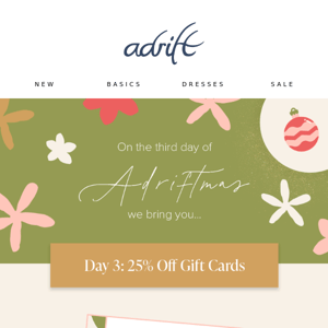 25% Off Gift Cards ✨