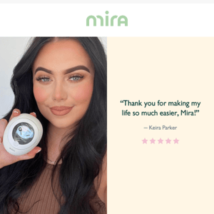 Keira tells us why she uses Mira 💬