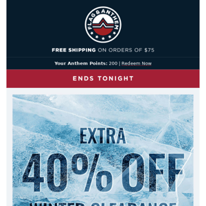 [ends tonight] EXTRA 40% OFF WINTER CLEARANCE