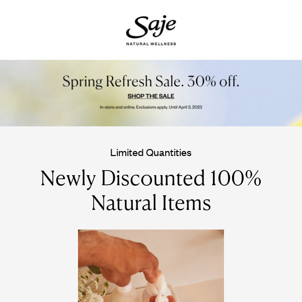 Sale - Saje Natural Wellness